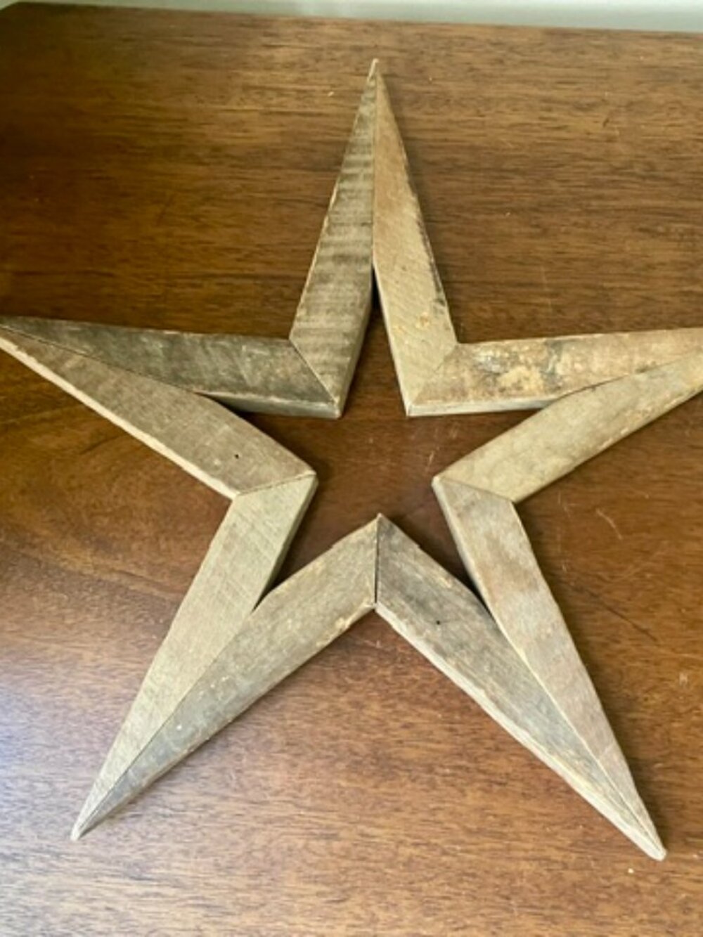 Wooden Rustic Natural Hanging Star Home Decor Wall Decoration Cottagecore Countr